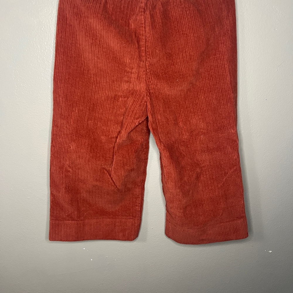 Il Gufo Red Rust Wide Leg Corduroy Trousers Culottes Size